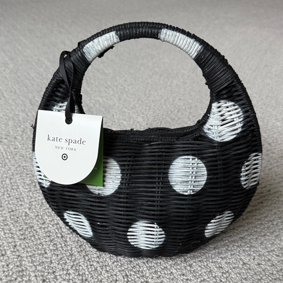Kate Spade Black and White Polka Dot Mini Bag - Picture 1 of 2